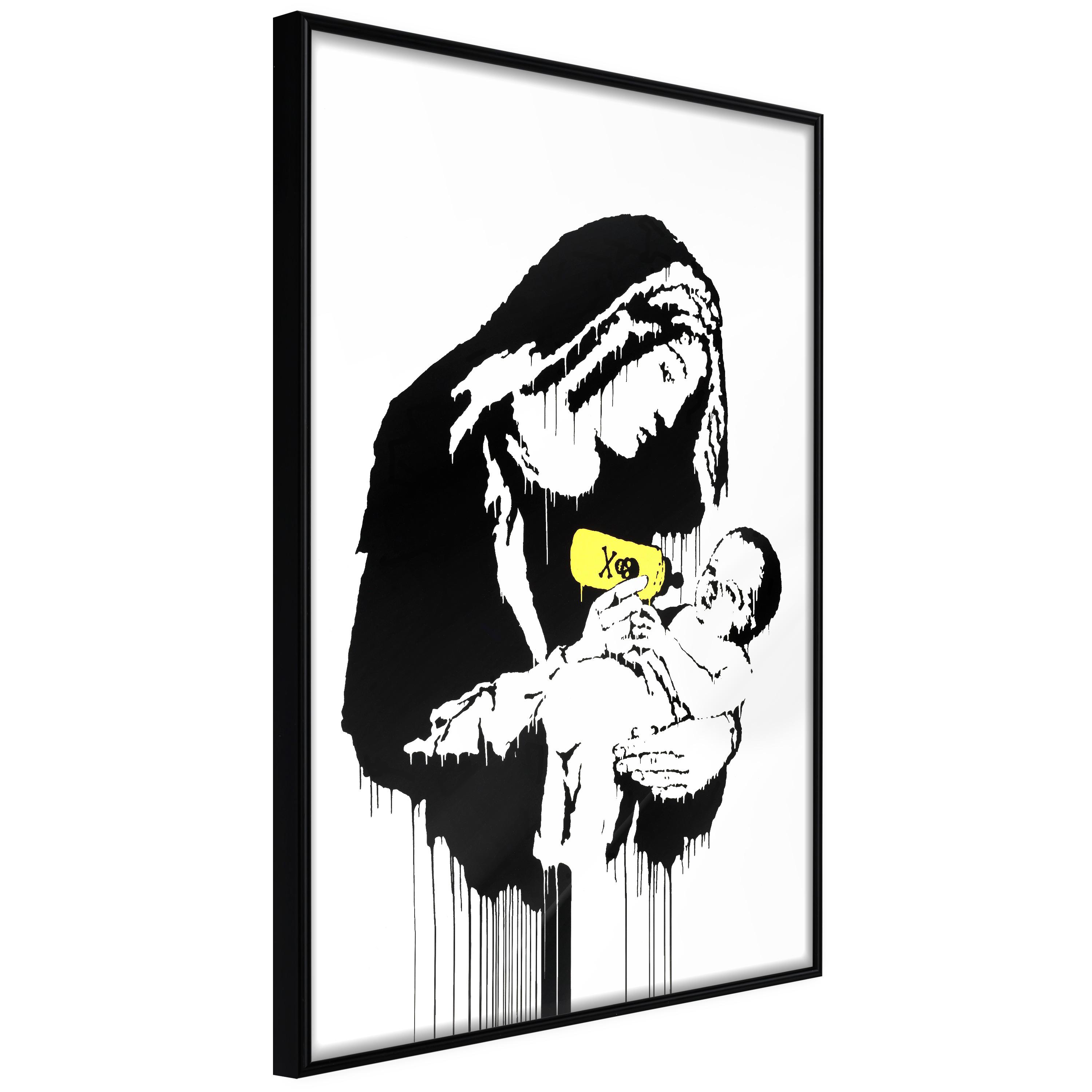 Sort Plakat Nursing Mother Ramme - Boligcenter Plakater  - 5904419659796