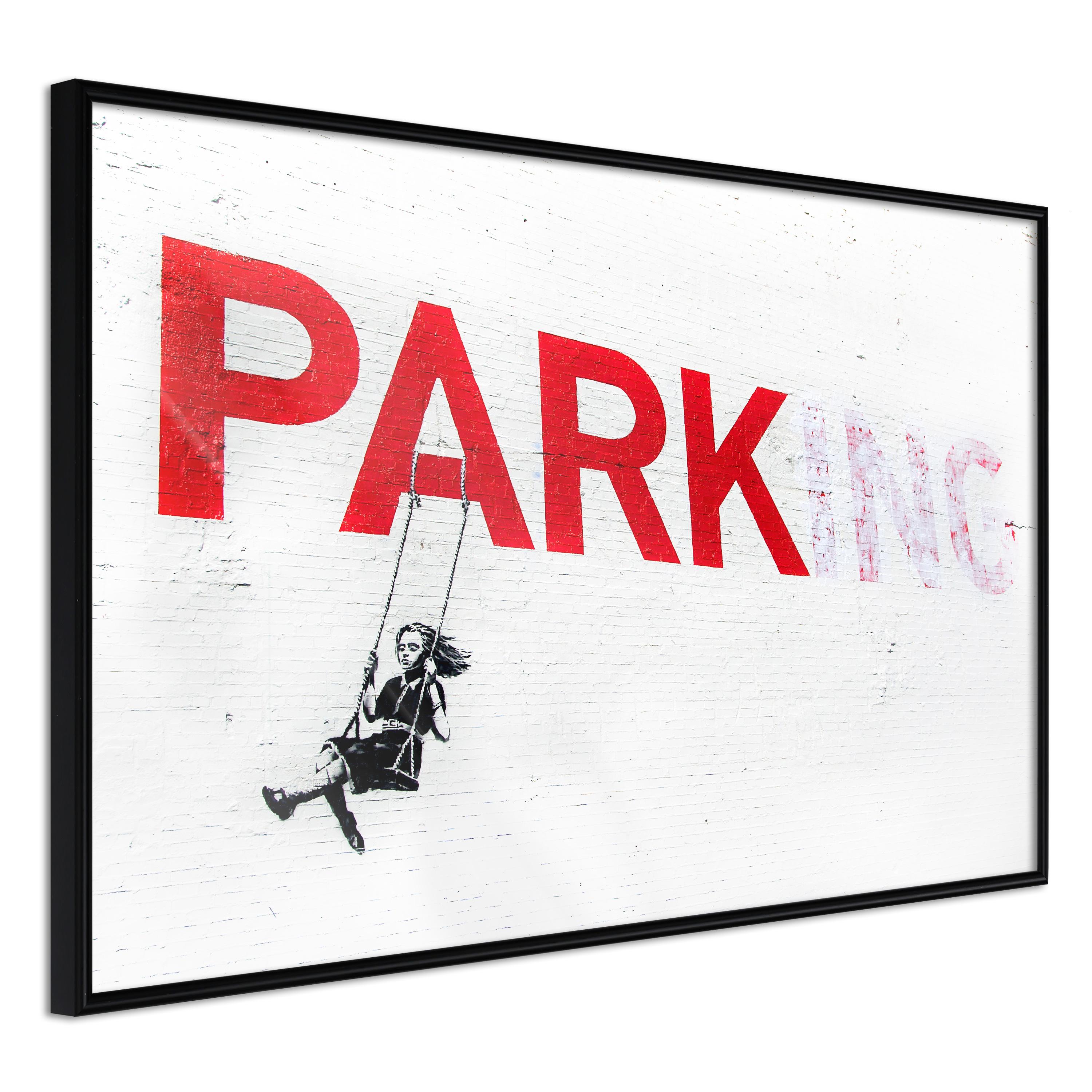 Sort Plakat Park Ing Ramme - Boligcenter Plakater - 5901493664166