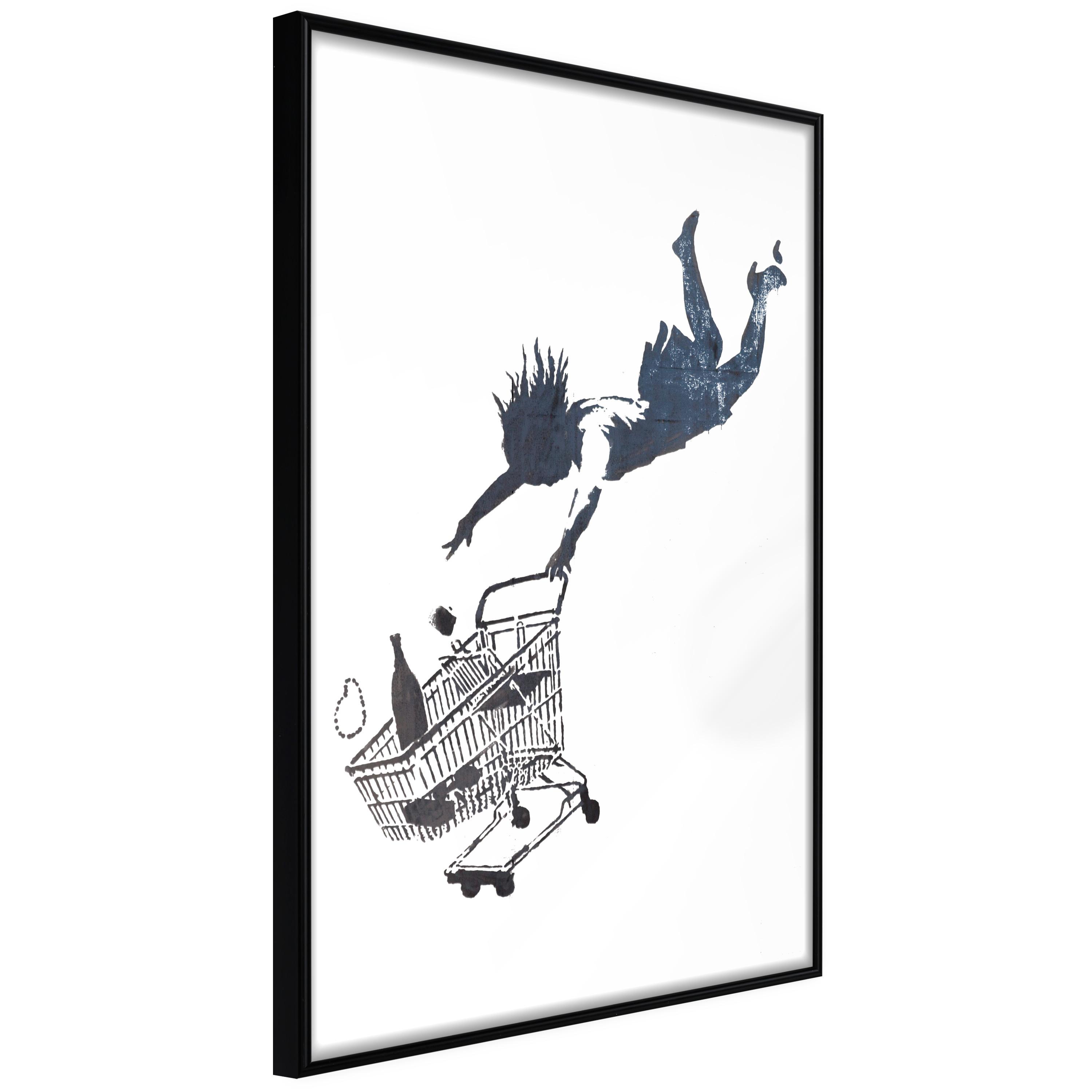 Sort Plakat Shopping Spree Ramme - Boligcenter Plakater  - 5904419658713