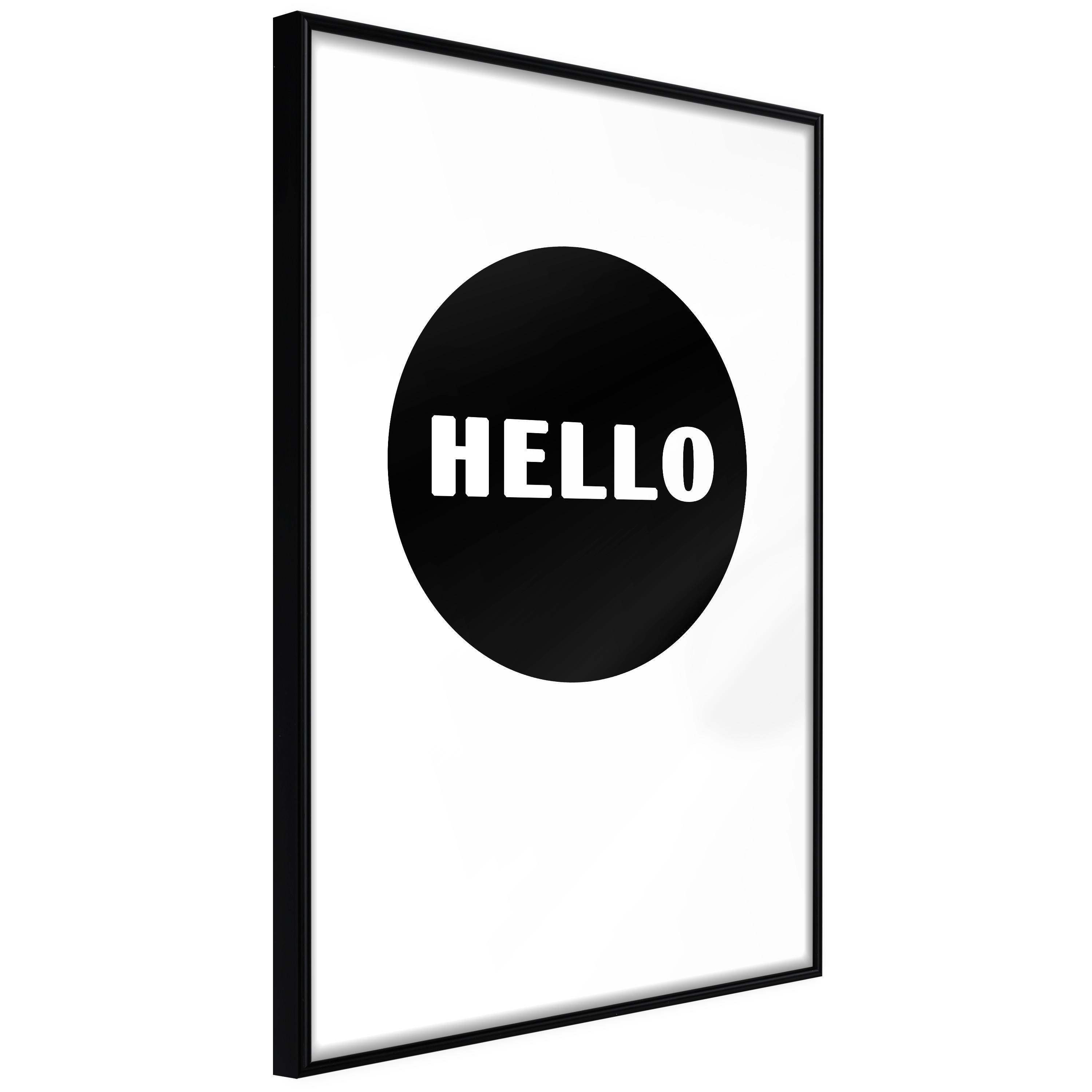 Sort Plakat Good Morning Message Ramme - Boligcenter Plakater  - 5903617114670