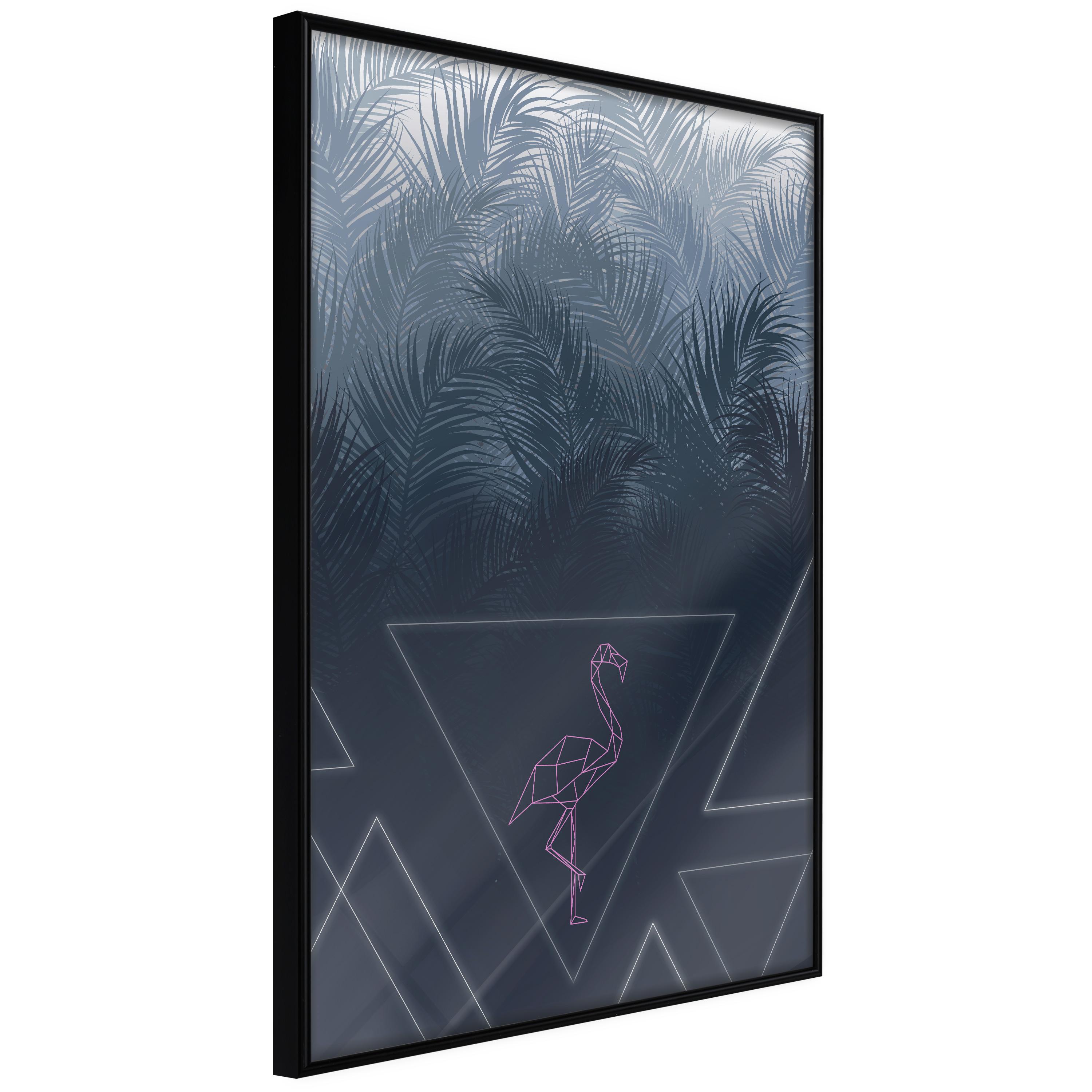 Sort Plakat Geometric Bird Ramme - Boligcenter Plakater  - 5901493709942