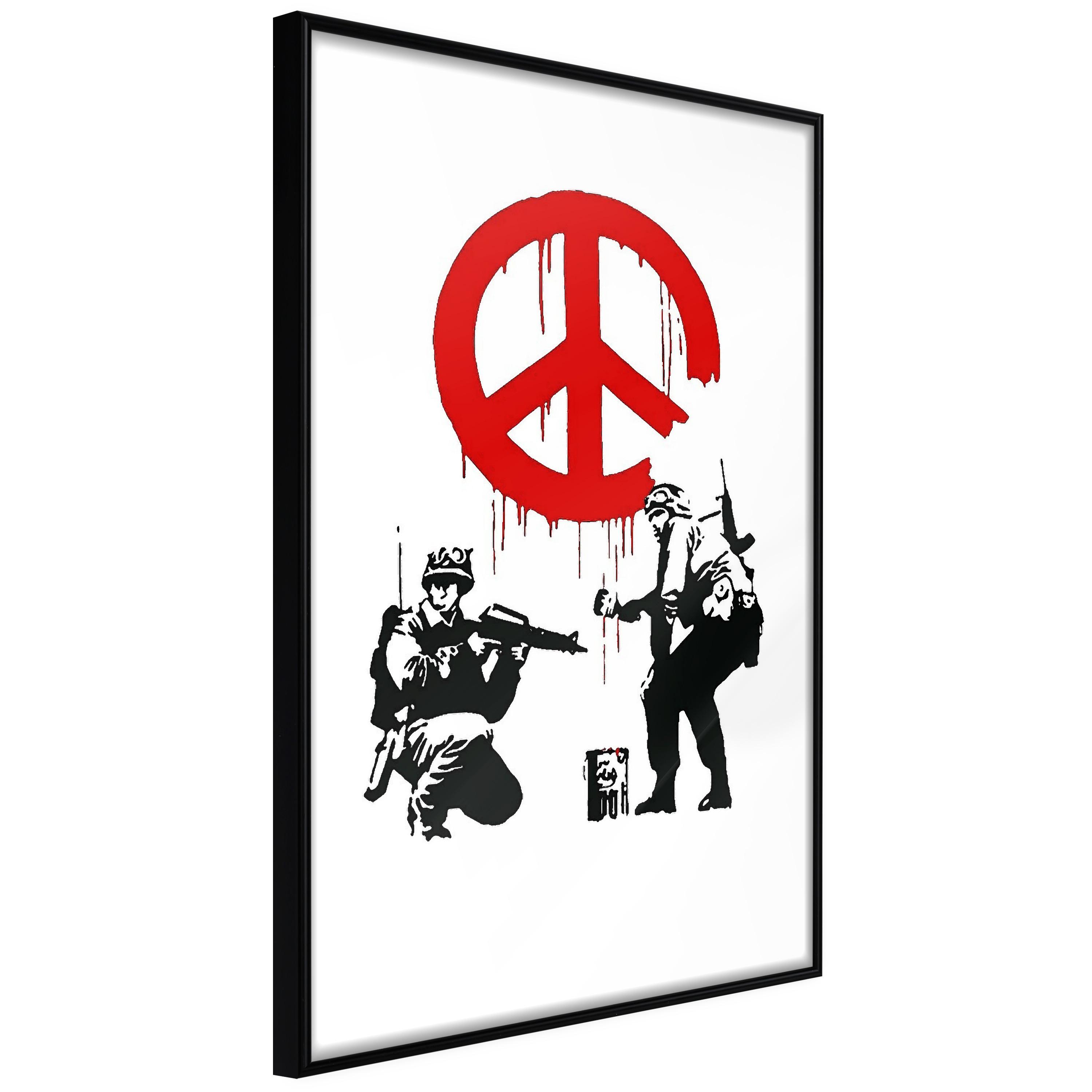 Sort Plakat Cnd Soldiers Ramme - Boligcenter Plakater - 5904419733595