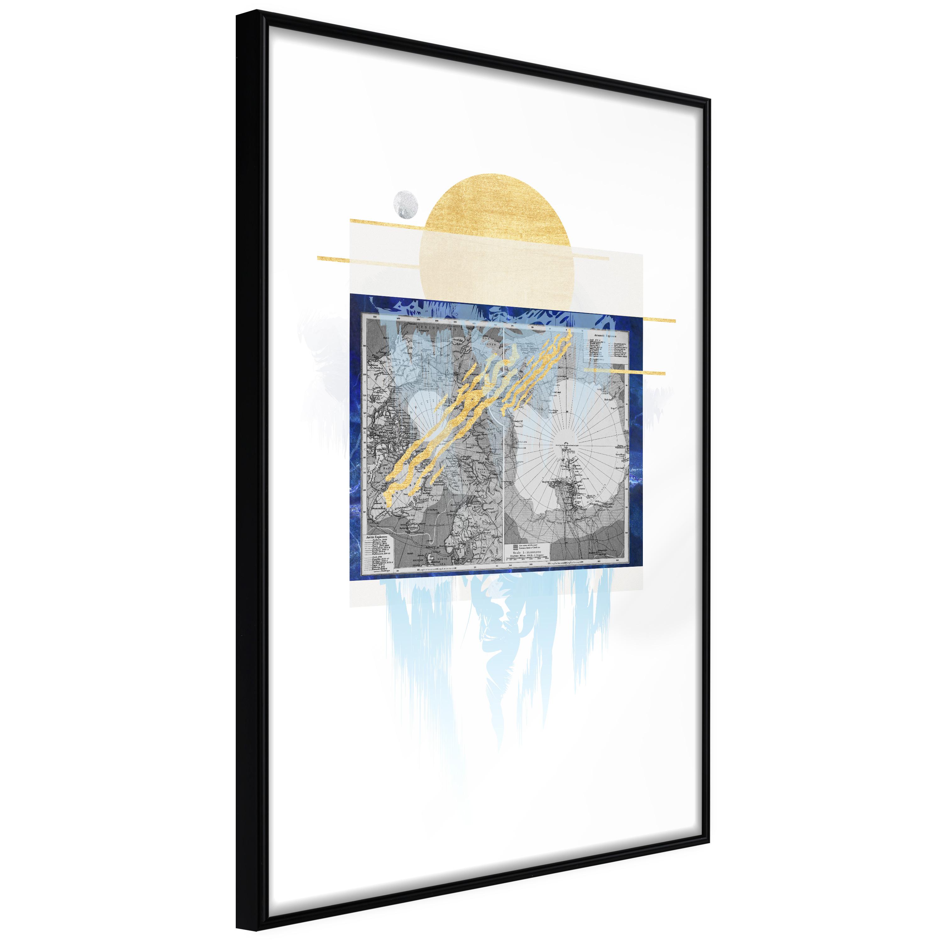 Sort Plakat Antarctica Ramme - Boligcenter Plakater  - 5903617086410
