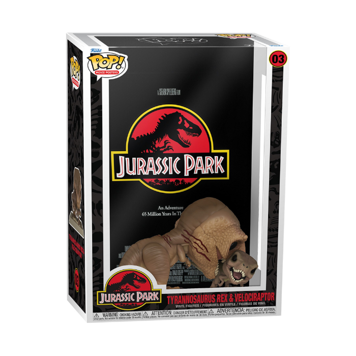 Funko Pop And Movie Poster Jurassic Park - Funko Pop! Plakater  - 0889698615037