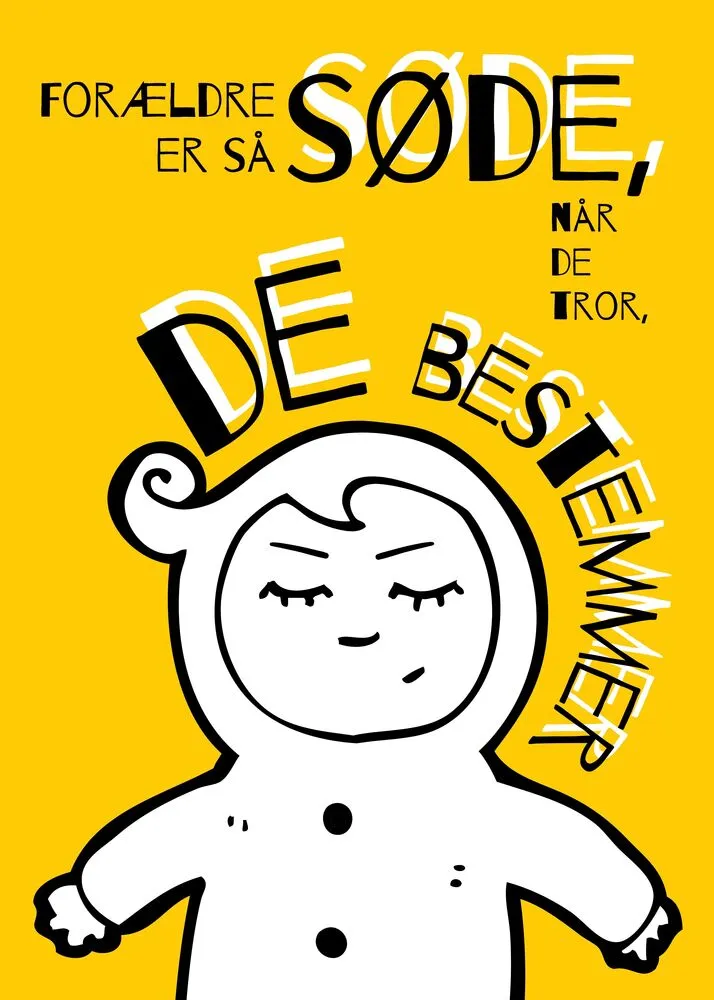 Forældre Søde Når Tror Bestemmer Plakat - Plakater  - 9788794510103