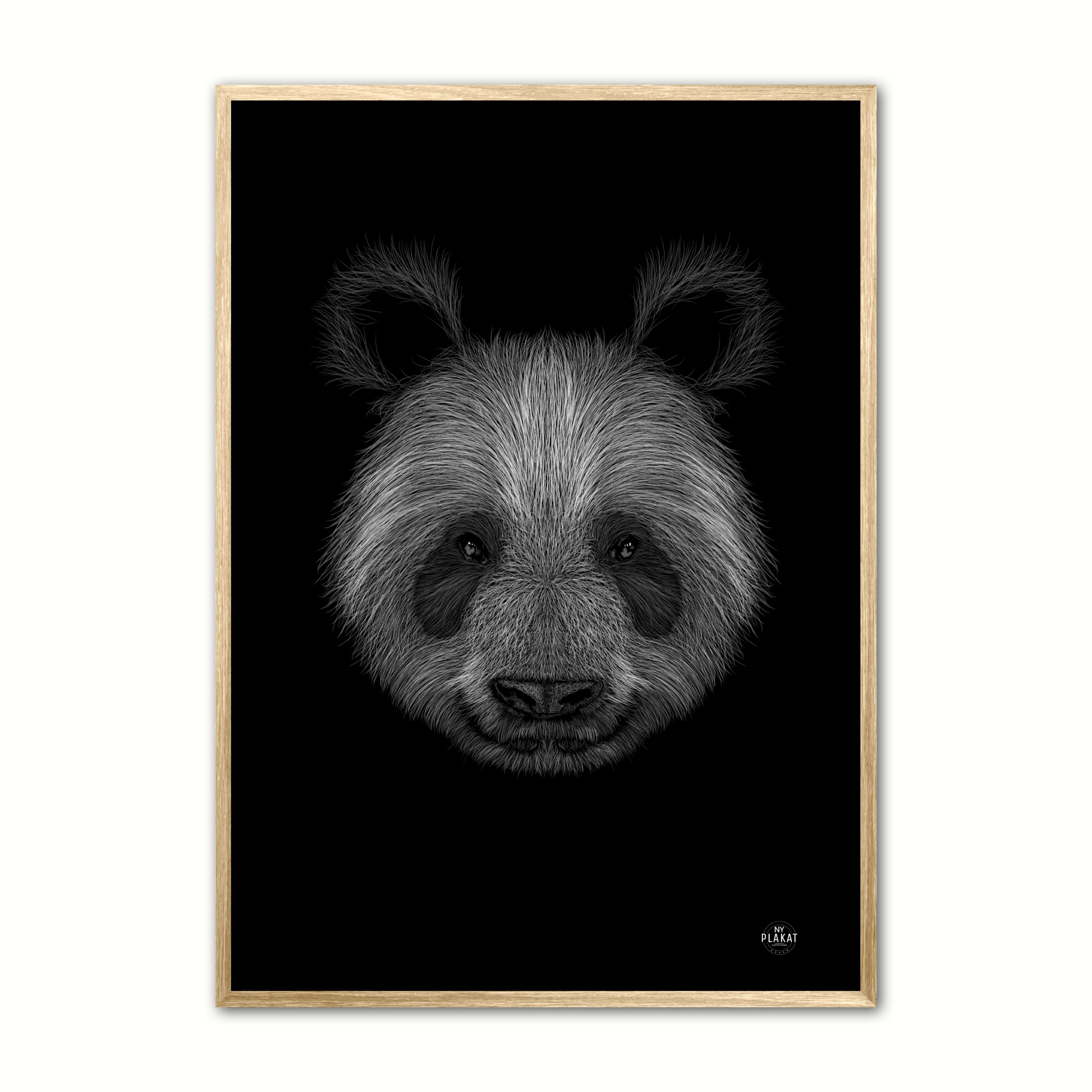 Panda Scribble Plakat - Ny Plakat Plakater