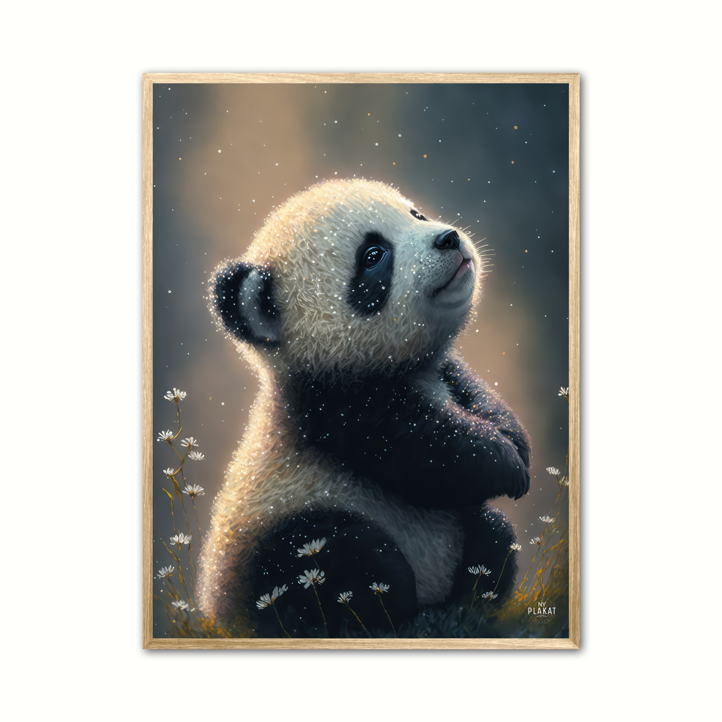 Plakat Med Baby Panda - Ny Plakat Plakater