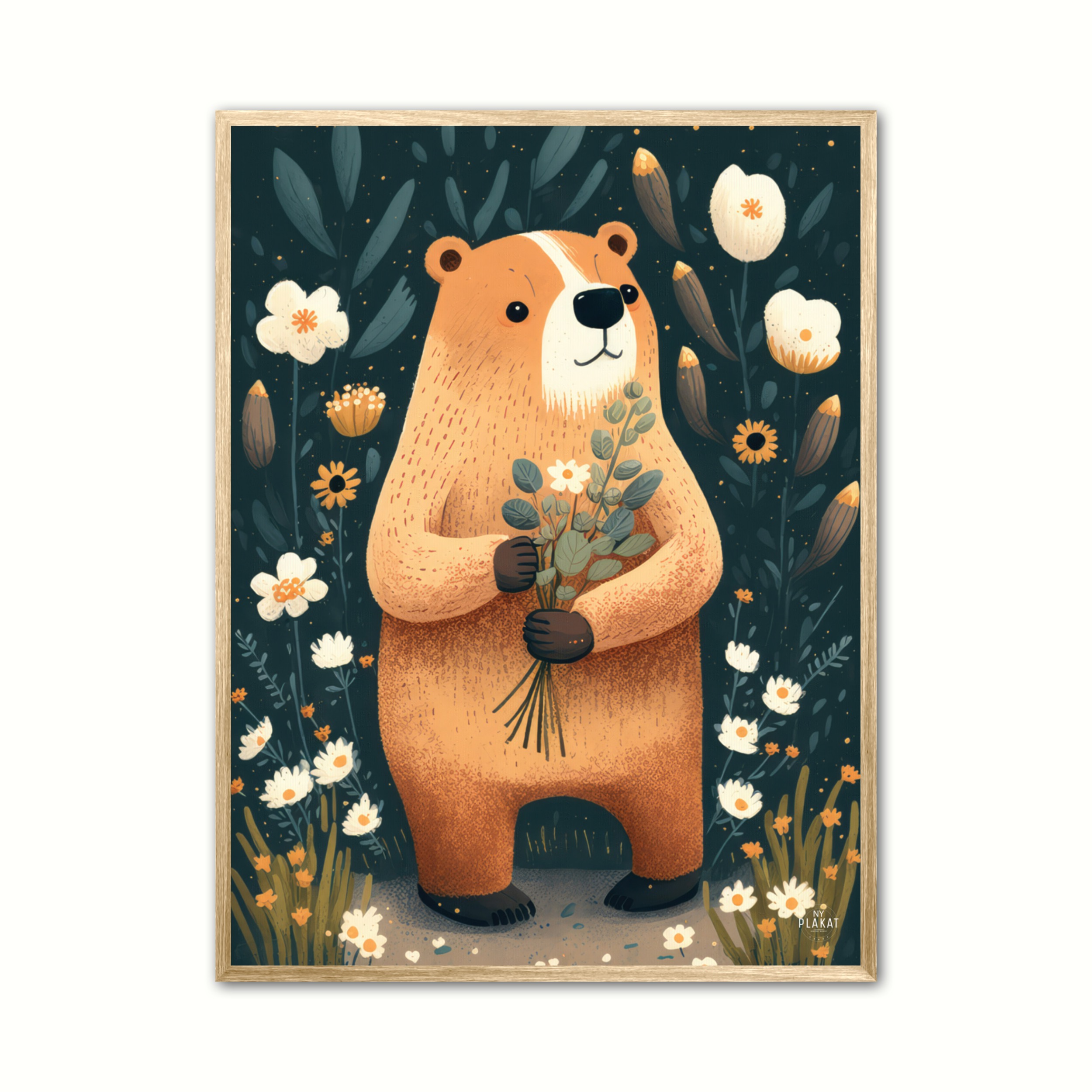 Plakat Med Blomstertid Illustration - Ny Plakat Plakater