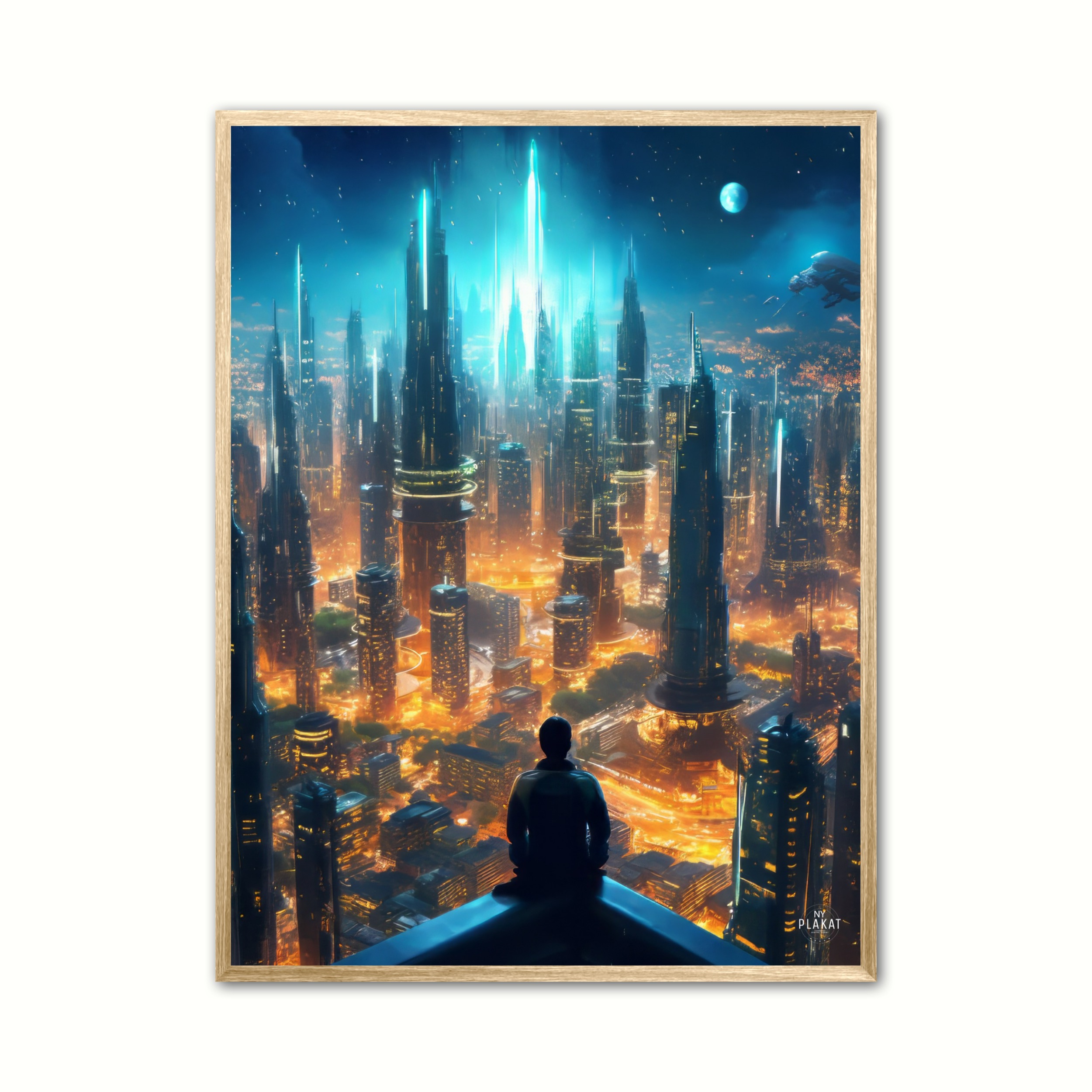 Plakat Med City View Science Fiction - Ny Plakat Plakater