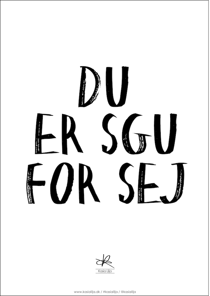 Plakat Sgu For Sej - Kasia Lilja Plakater  - 5710495005828