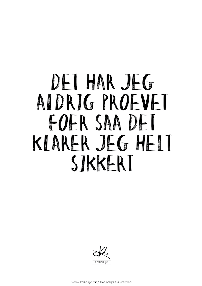 Plakat PrØvet FØr - Kasia Lilja Plakater - 5710495005972