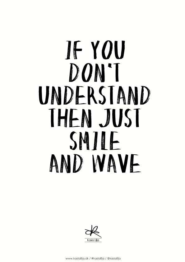 Plakat Smile And Wave - Kasia Lilja Plakater  - 5710495006016