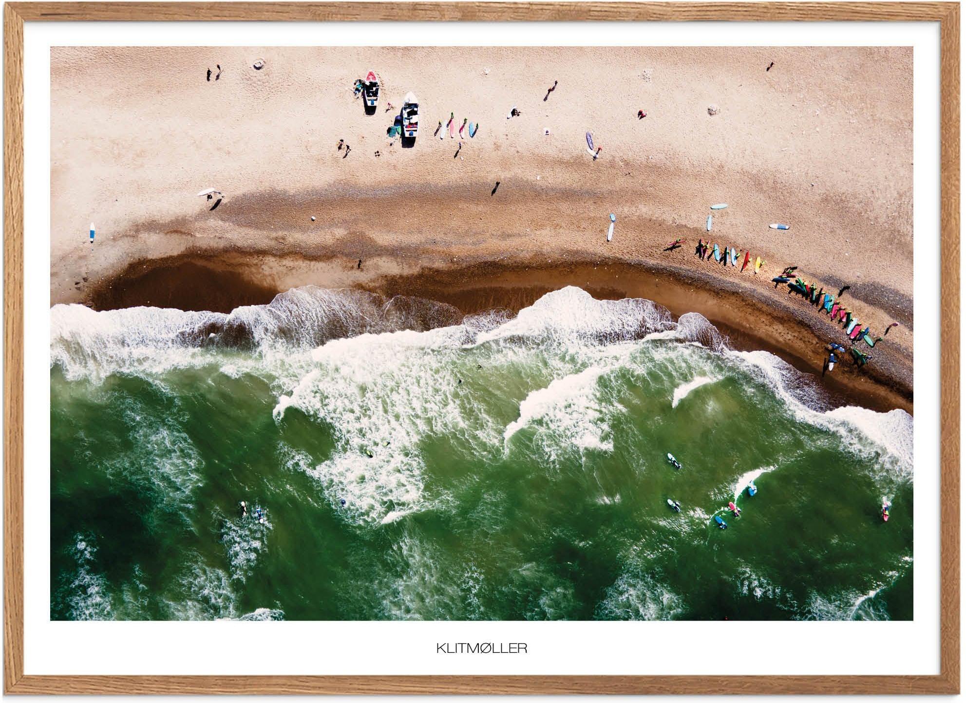 Plakat Klitmøller Naturplakat Plakater Nordjylland Plakat Plakatsnedkeren Drone Plakater - Plakatsnedkeren Plakater