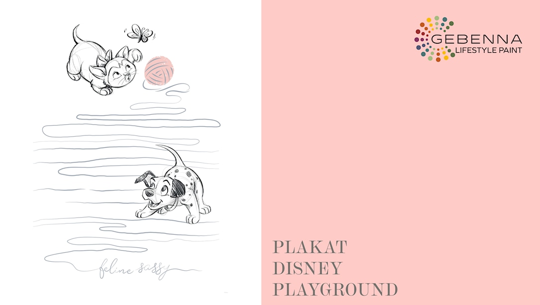Plakat: Disney Animals Dogs And Cats Playground 50x70 - Gebenna Plakater