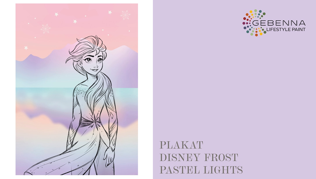 Plakat: Disney Frost Ampquotpastel Lightsampquot 40x50 - Gebenna Plakater