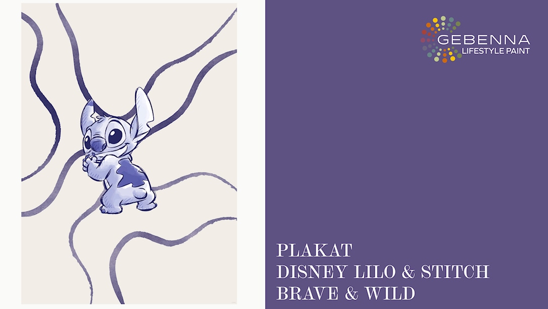 Plakat: Disney Lilo Stitch Ampquotbrave And Wildampquot 40x50 - Gebenna Plakater