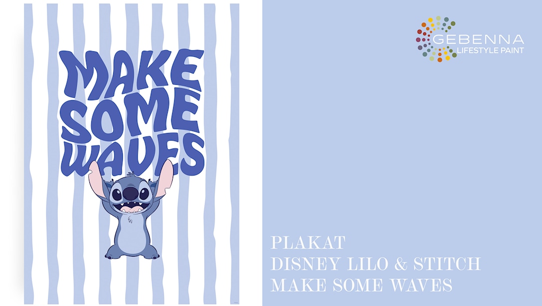 Plakat: Disney Lilo Stitch Ampquotmake Some Wavesampquot 40x50 - Gebenna Plakater