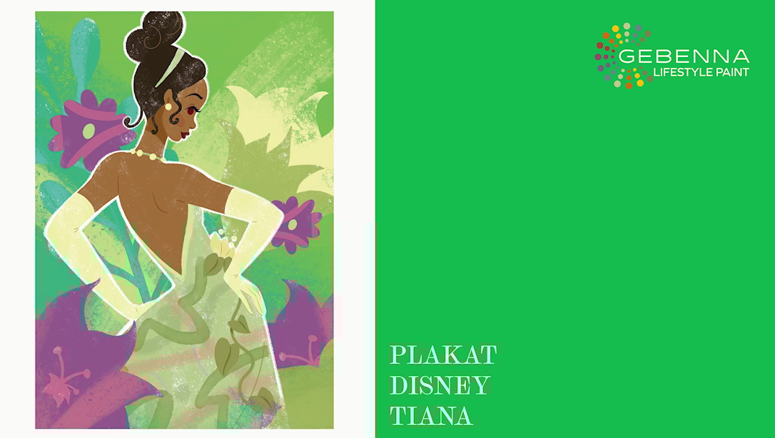 Plakat: Disney Prinsesse Tiana 50x70 - Gebenna Plakater