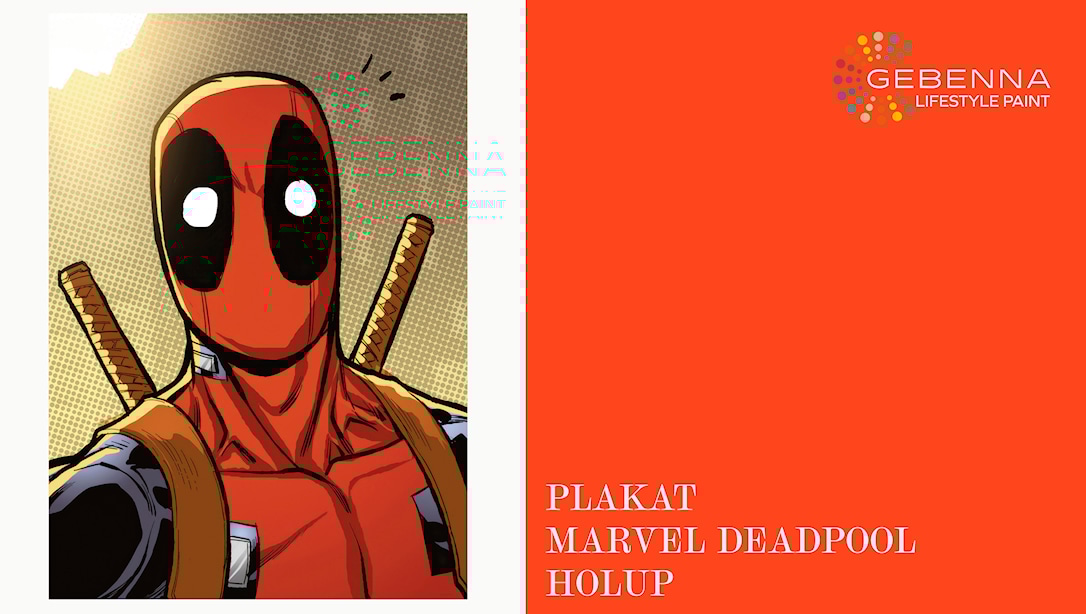 Gul Plakat: Marvel Deadpool Holup 40x50 - Gebenna Plakater