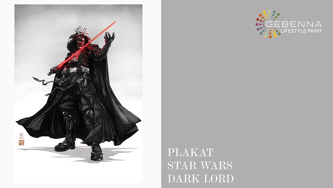 Rød Plakat: Star Wars Vision Samurai Dark Lord 50x70 - Gebenna Plakater