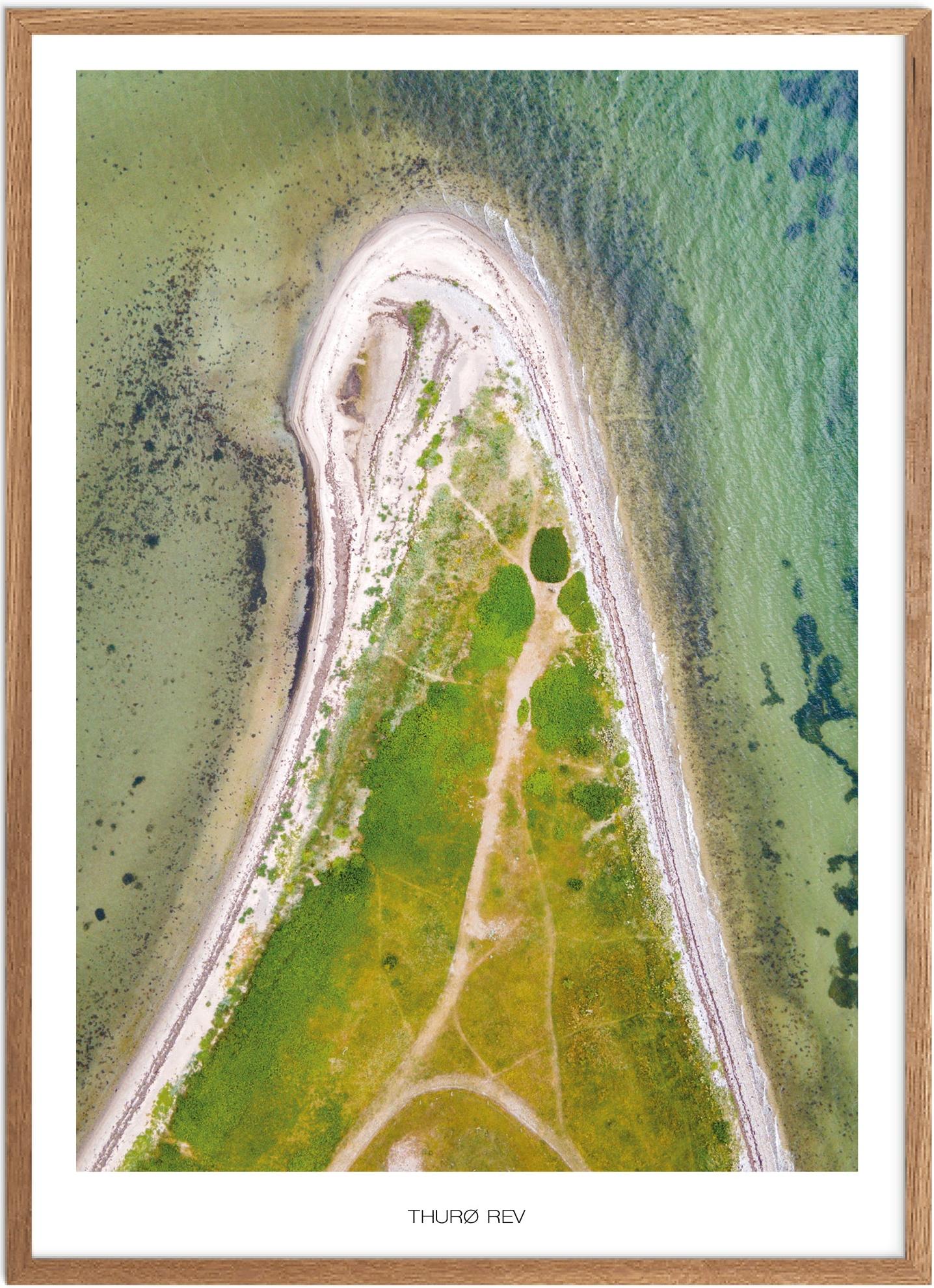 Plakat Thurø Rev Naturplakat Plakater Fyn Plakat Plakatsnedkeren Drone Plakater - Plakatsnedkeren Plakater