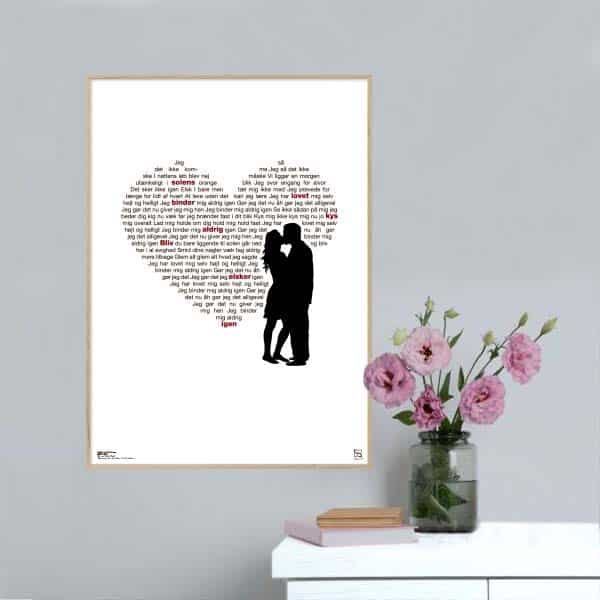 Binder Mig Aldrig Igen Michael Falch Plakat Lodret - Songshape Plakater