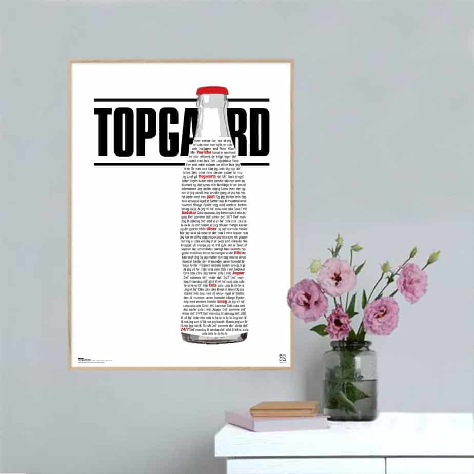 Cola Niki Topgaard Songshape Plakat Lodret - Songshape Plakater