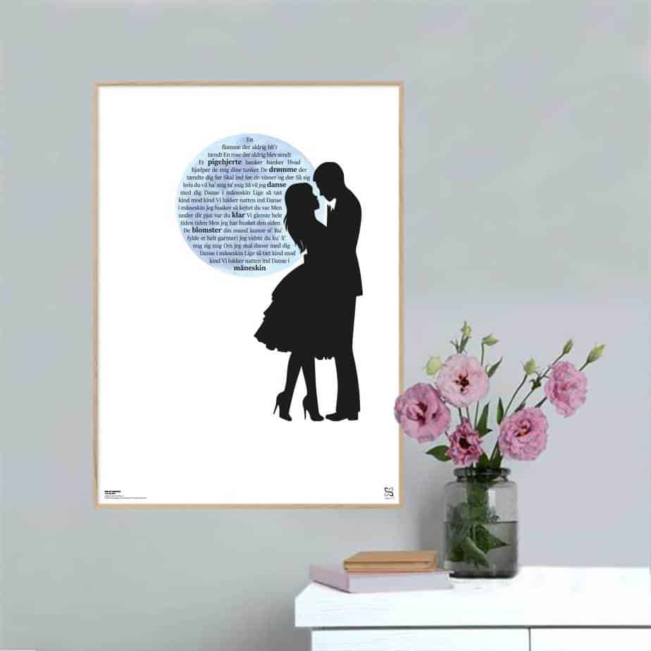 Danse Måneskin Trine Dyrholm Plakat Lodret - Songshape Plakater