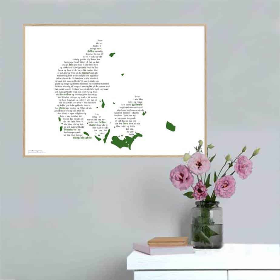 Danskerne Findes Mange Modeller Plakat Vandret - Songshape Plakater