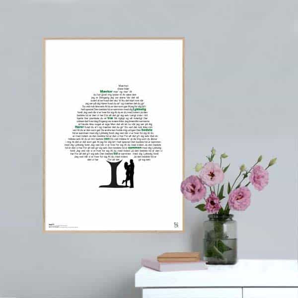 Den Bedste Tid One Two Songshape Plakat Lodret - Songshape Plakater