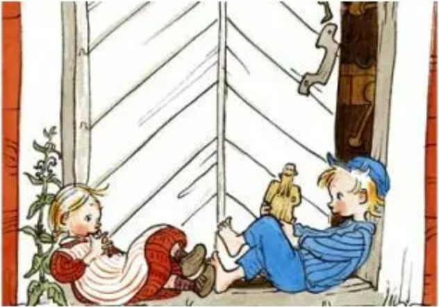 Emil Fra Lønneberg Plakat Til Børn Huggehus 50x70 - Hjelm Forlag Plakater  - 7393182007176