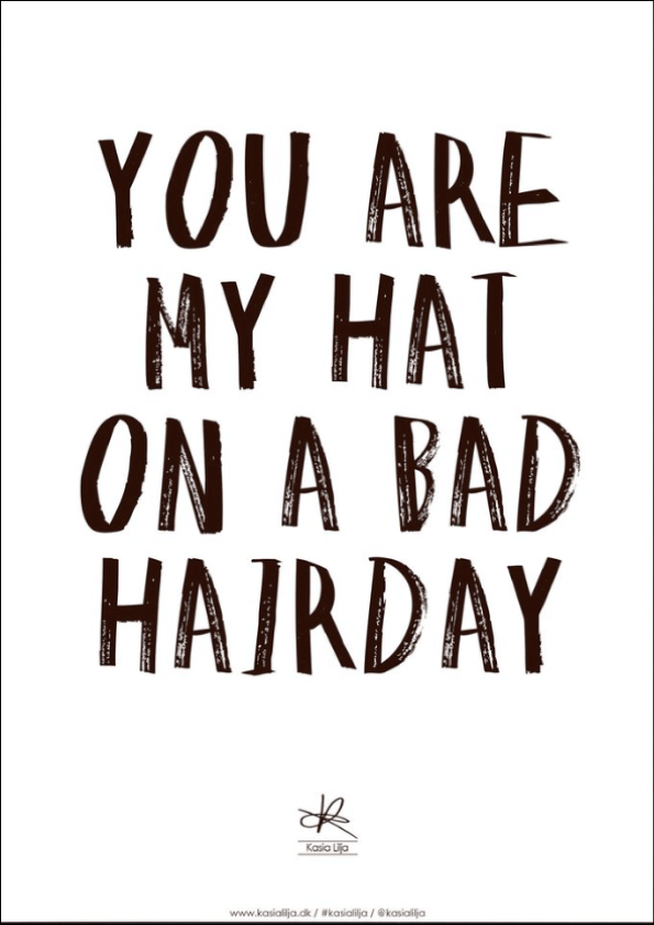 Plakat Bad Hairday - Kasia Lilja Plakater  - 5710495005774