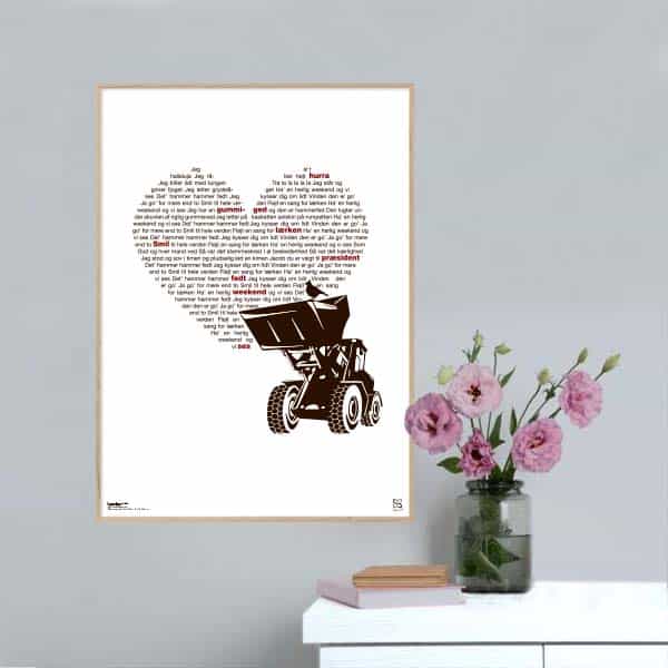 Hammer Hammer Fedt Jacob Haugaard Plakat Lodret - Songshape Plakater