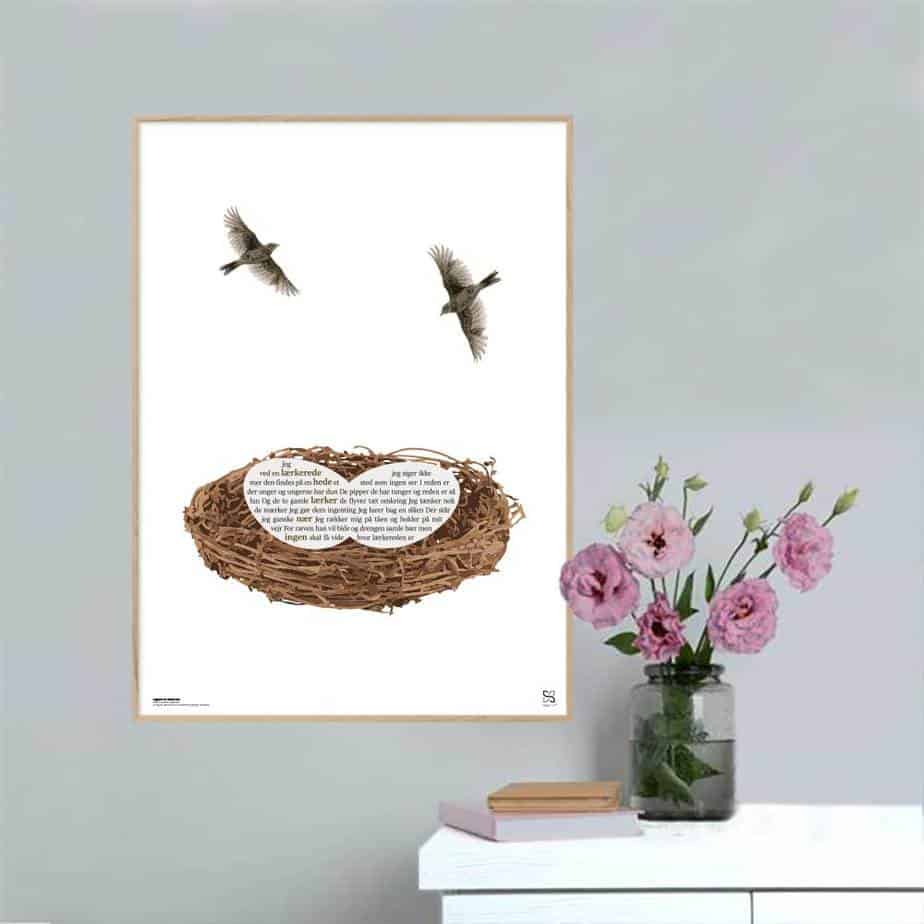 Jeg Ved Lærkerede Harald Bergstedt Plakat Lodret - Songshape Plakater