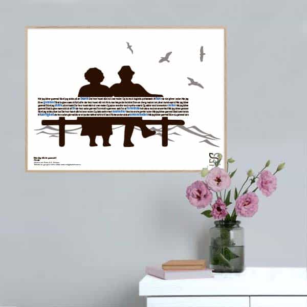 Når Jeg Bliver Gammel Gnags Plakat Med Par Vandret - Songshape Plakater