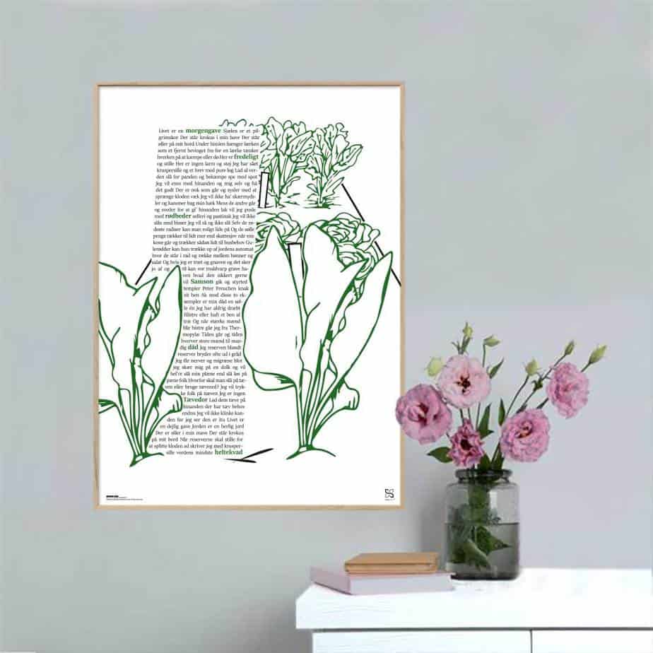 Noget Helte Halfdan Rasmussen Plakat Lodret - Songshape Plakater