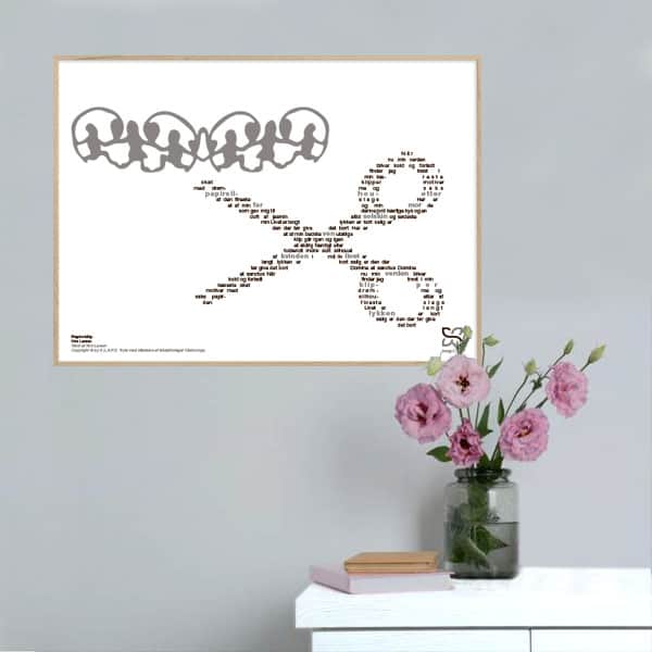 Papirsklip Kim Larsen Songshape Plakat Vandret - Songshape Plakater