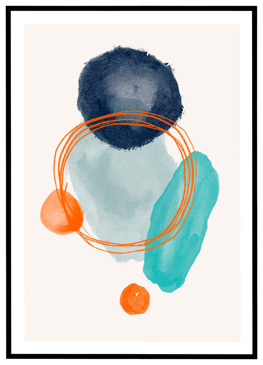 Plakat Abstrakt Akvarel - Plakater