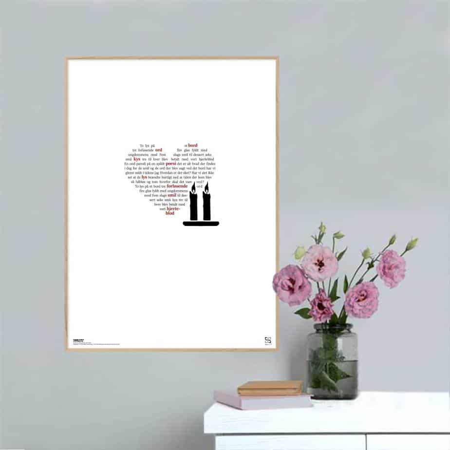 Lys Bord Otto Brandenburg Plakat Lodret - Songshape Plakater