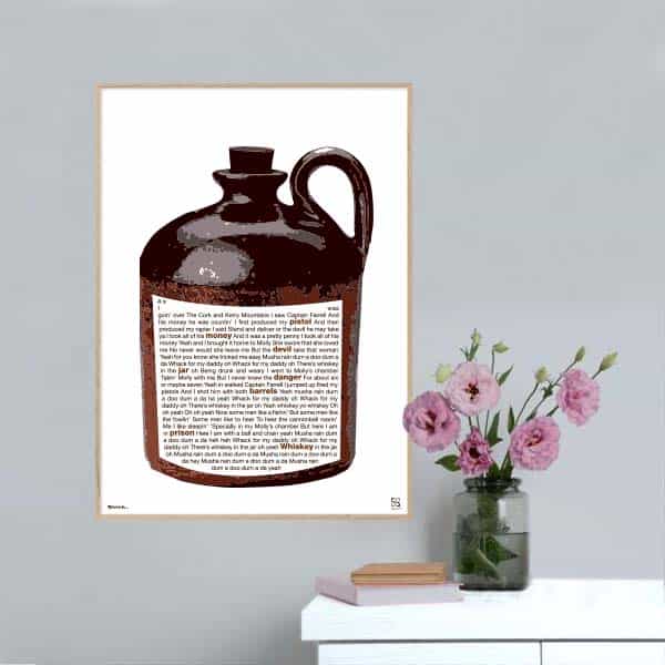 Whiskey The Jar Plakat Lodret - Songshape Plakater
