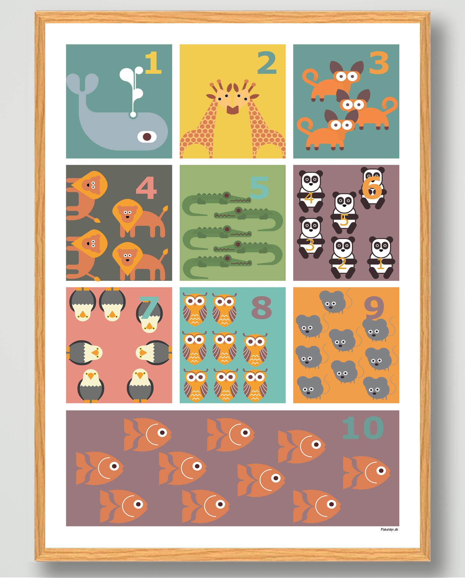 Lær Tælle Design Plakat - Plakatdyr.dk Plakater