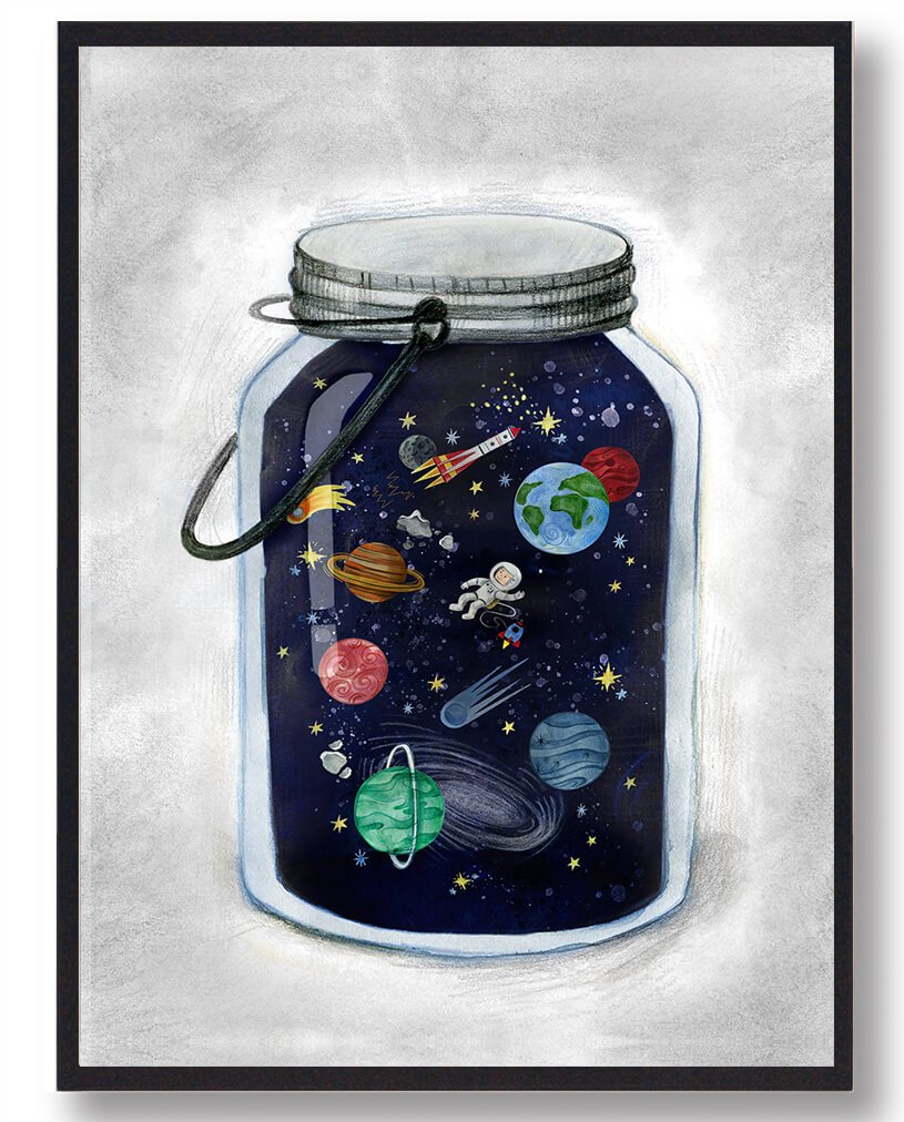 Space Jar Plakat - Plakatdyr.dk Plakater