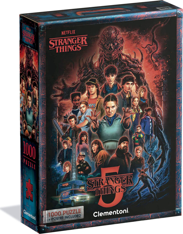 Clementoni Stranger Things Puslespil Plakat 1000 Brikker - Clementoni Plakater  - 8005125370962