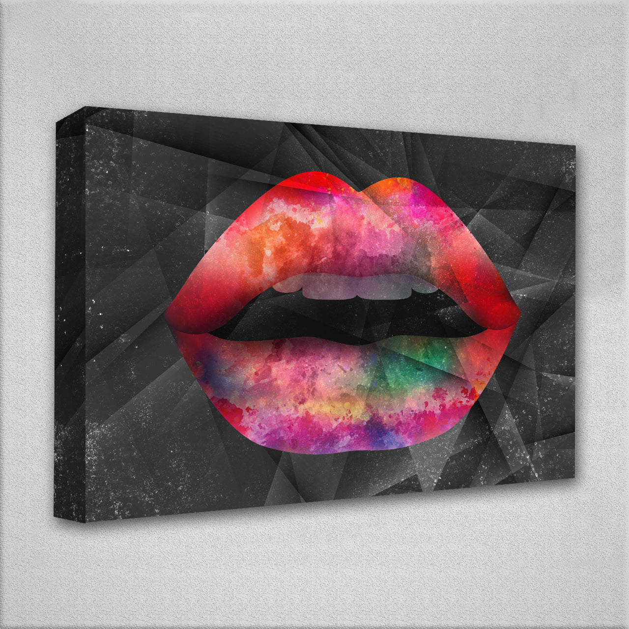 Lips Plakat Lærred - Just Karikatur Plakater