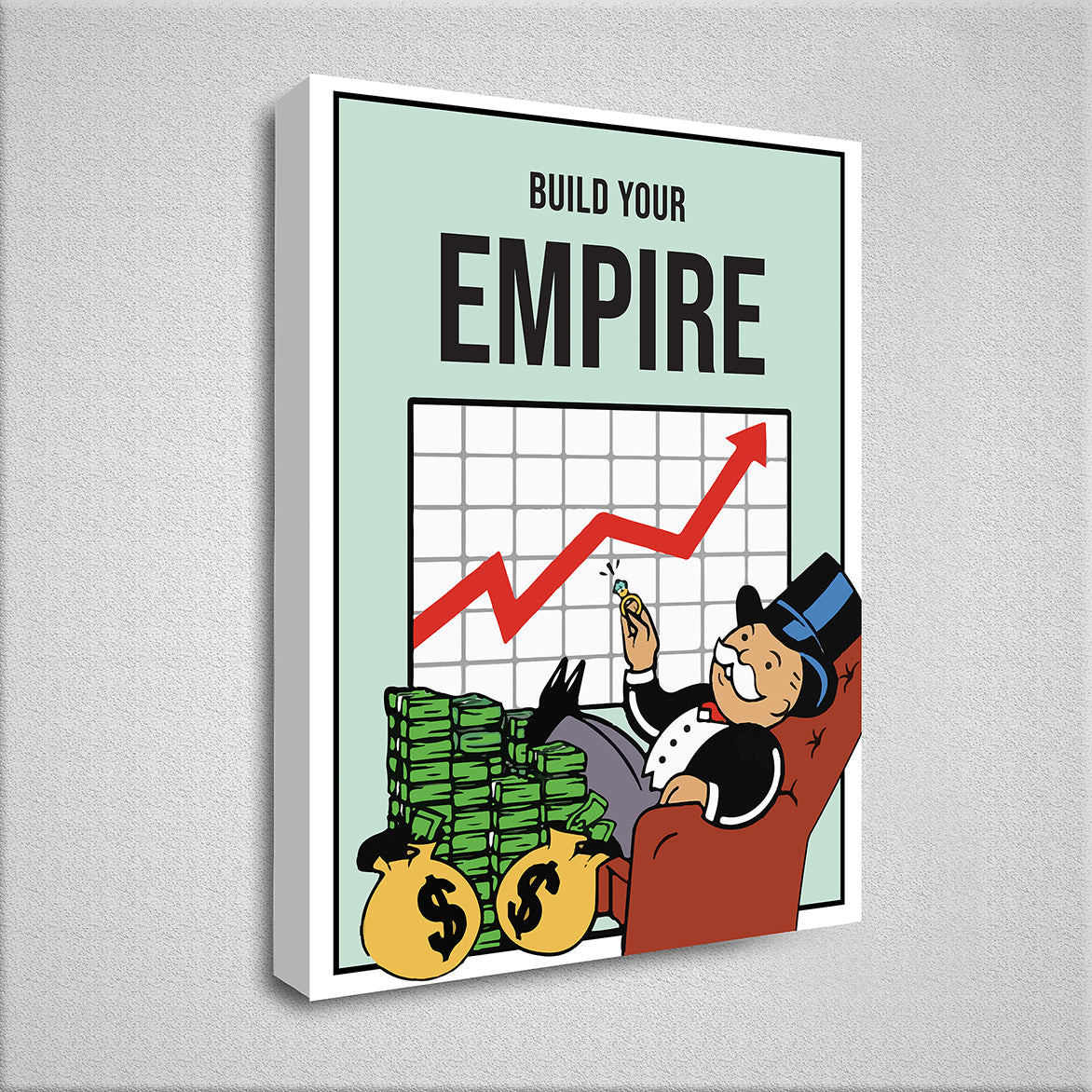 Build Your Empire Plakat Lærred - Just Karikatur Plakater