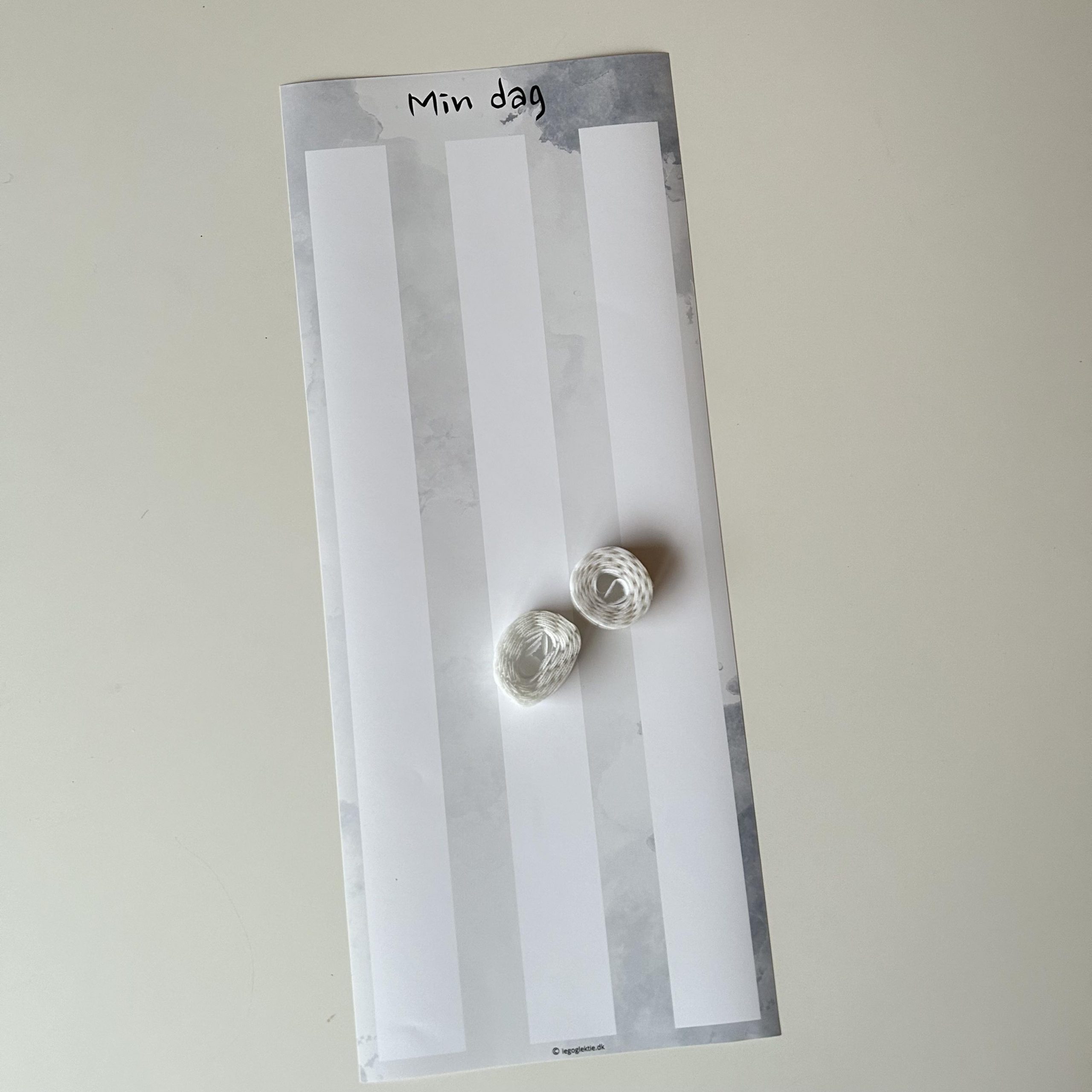 Min Dagsplan Kun Plakat Velcro - Plakater
