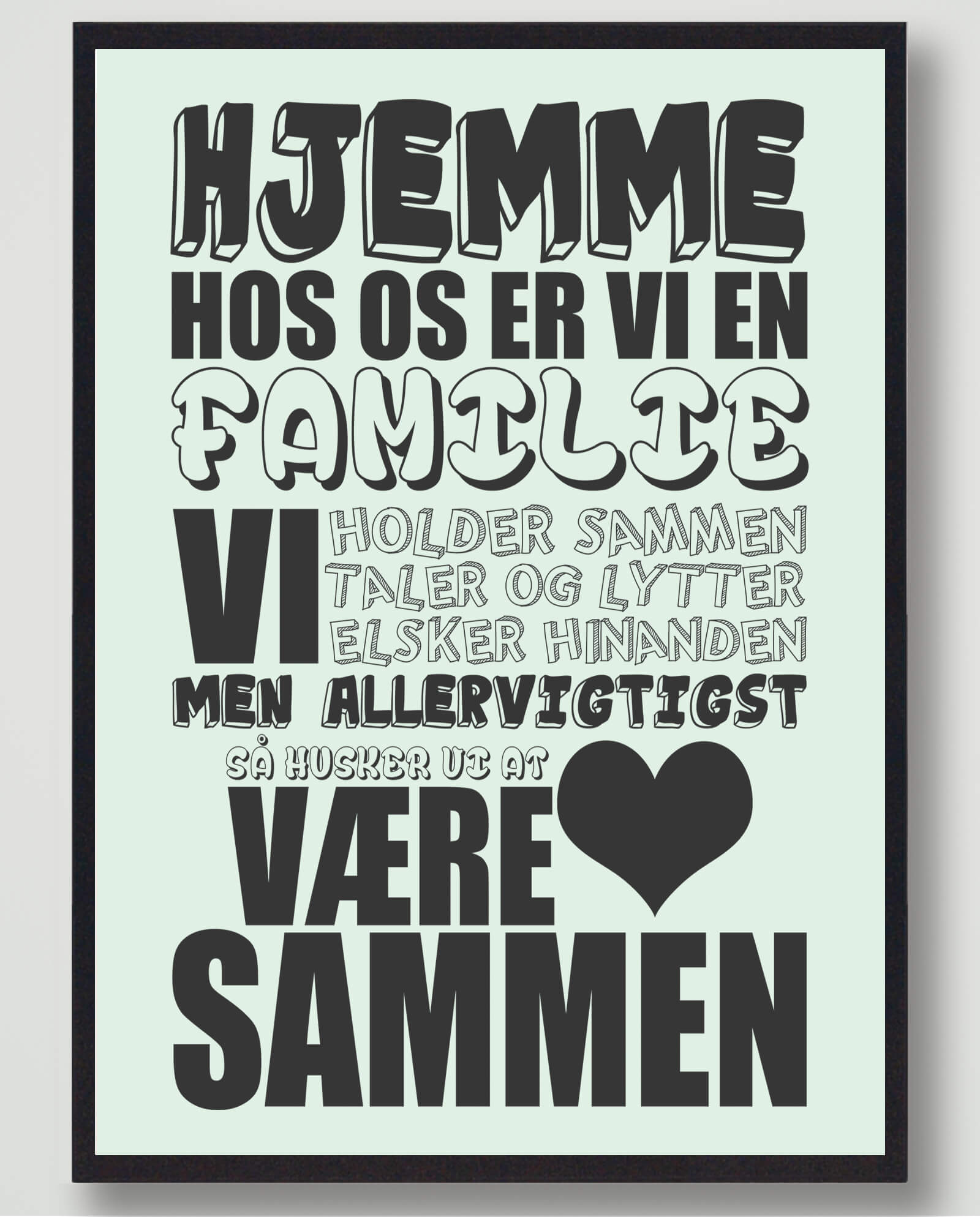 Hjemme Hos Mint Plakat - Plakatdyr.dk Plakater