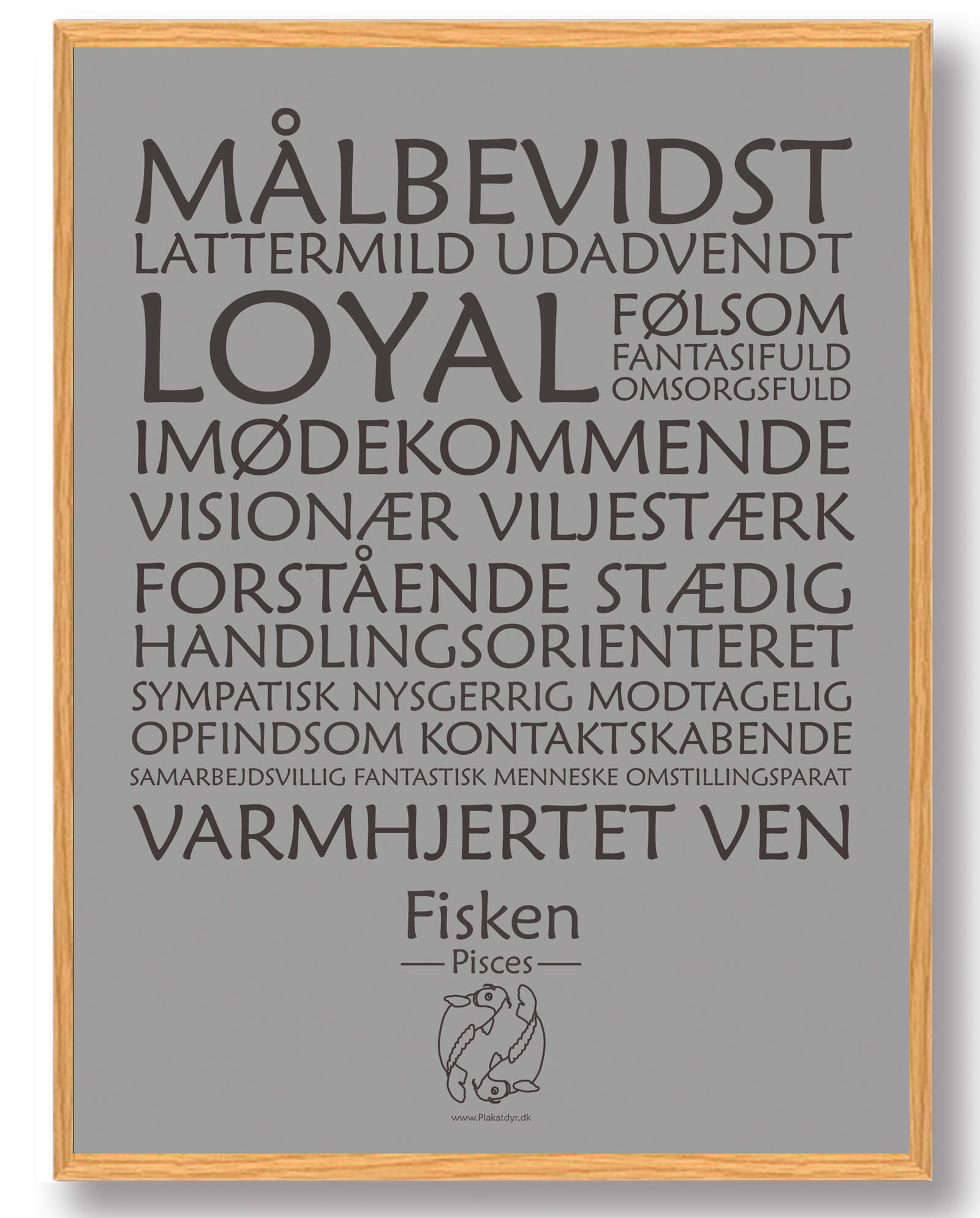 Stjernetegn Fisken Plakat - Plakatdyr.dk Plakater