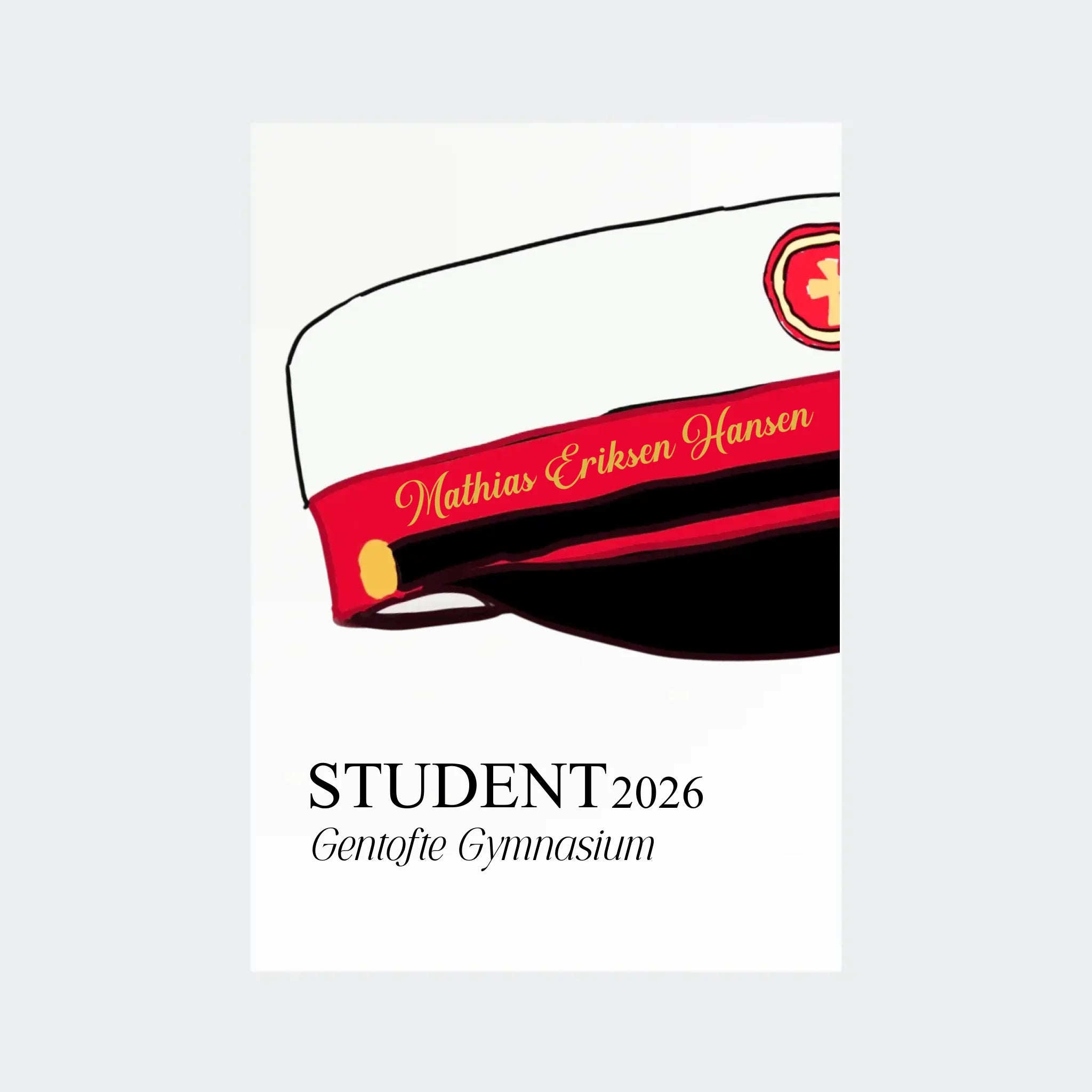 Uden Ramme Plakat Stx Student 2026 - Teeinblue Plakater