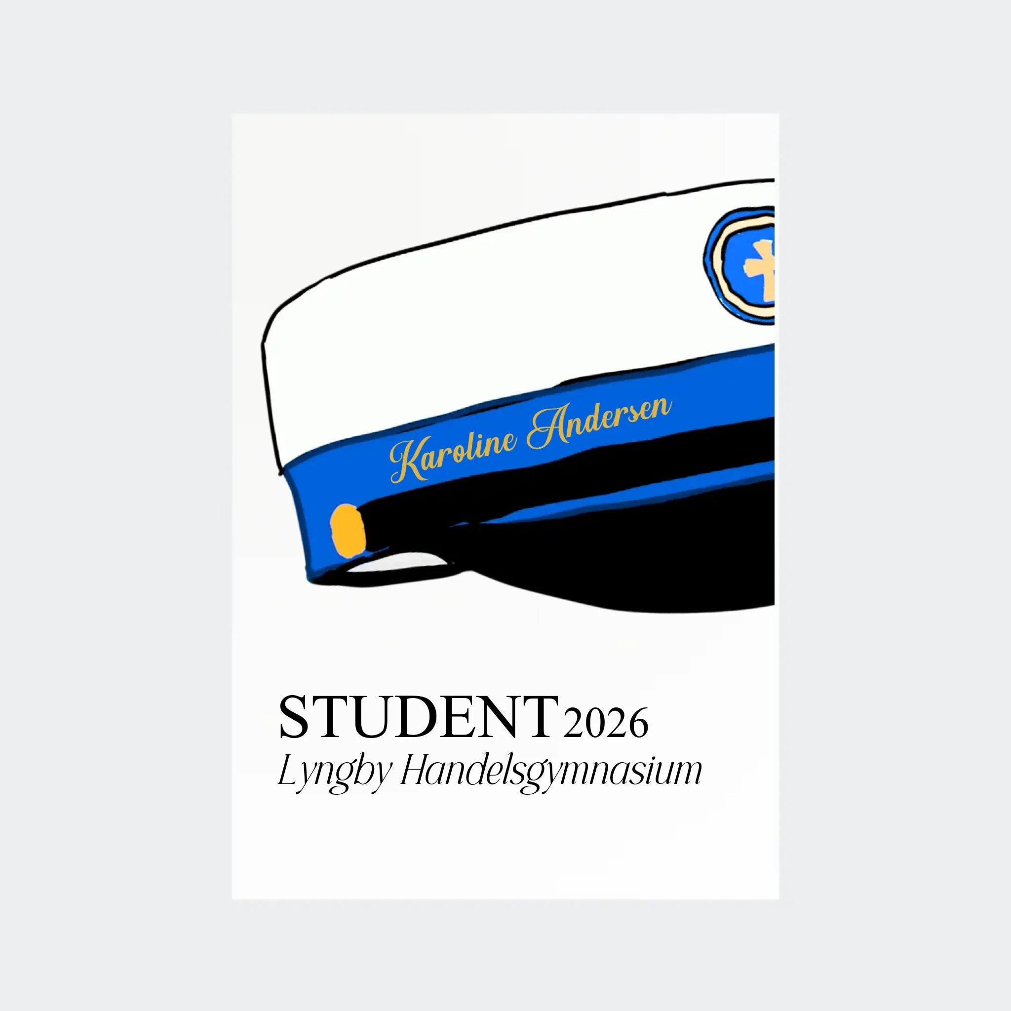 Uden Ramme Plakat Hhx Student 2026 - Teeinblue Plakater